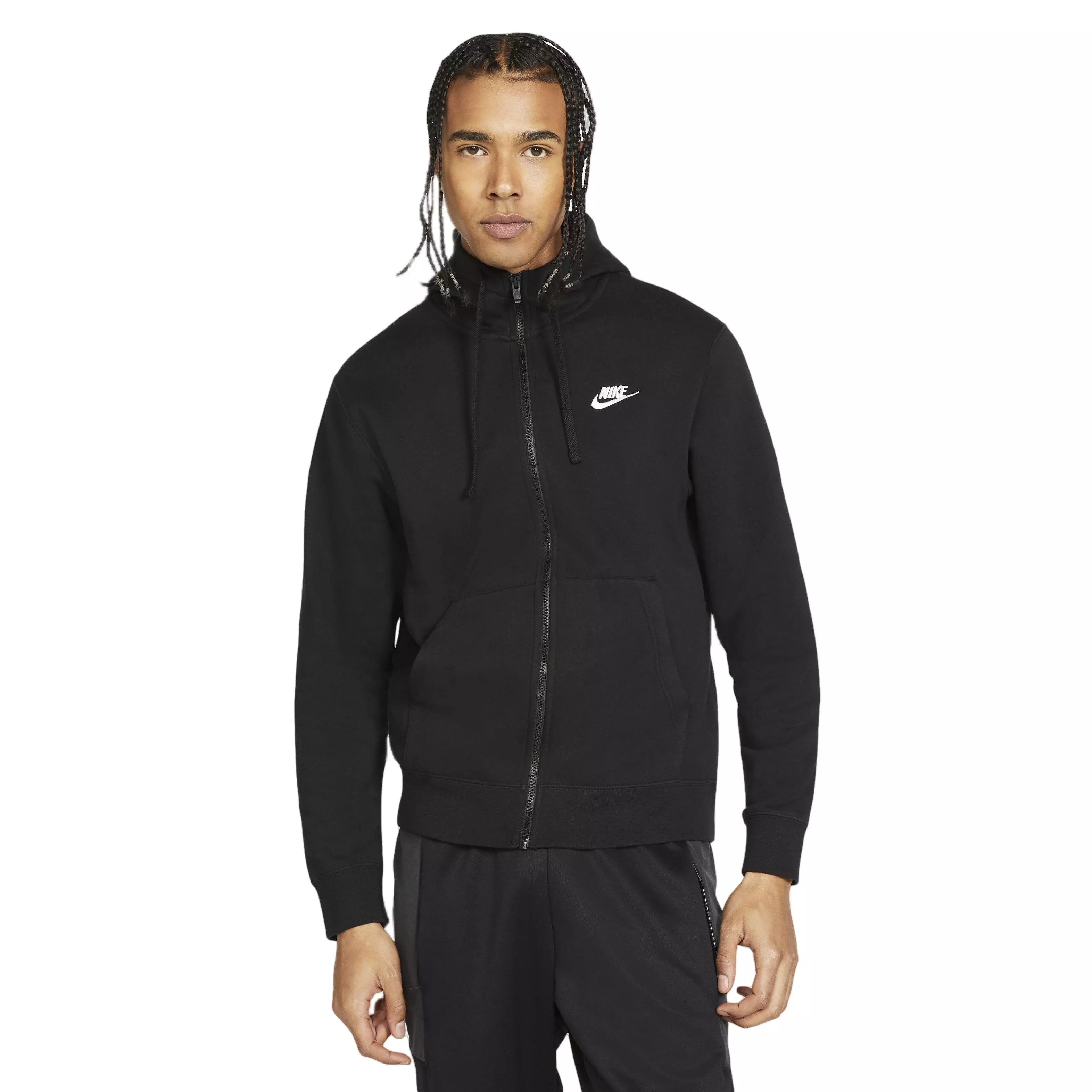 Nike best sale black zip